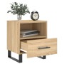 Mesita de noche madera de ingeniería roble Sonoma 40x35x47,5 cm