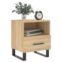 Mesita de noche madera de ingeniería roble Sonoma 40x35x47,5 cm