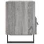 Mesita de noche madera de ingeniería gris Sonoma 40x35x47,5 cm