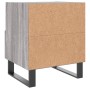 Mesita de noche madera de ingeniería gris Sonoma 40x35x47,5 cm