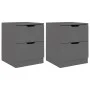 Bedside tables 2 units engineered wood gray 40x40x50 cm by vidaXL, Nightstands - Ref: Foro24-326728, Price: 122,44 €, Discoun...