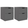 Nachttische 2 Stk. Holzwerkstoff grau 40x40x50 cm von vidaXL, Nachttische - Ref: Foro24-326728, Preis: 125,05 €, Rabatt: %