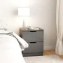 Bedside tables 2 units engineered wood gray 40x40x50 cm by vidaXL, Nightstands - Ref: Foro24-326728, Price: 122,44 €, Discoun...