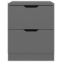 Nachttische 2 Stk. Holzwerkstoff grau 40x40x50 cm von vidaXL, Nachttische - Ref: Foro24-326728, Preis: 125,05 €, Rabatt: %