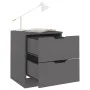 Bedside tables 2 units engineered wood gray 40x40x50 cm by vidaXL, Nightstands - Ref: Foro24-326728, Price: 122,44 €, Discoun...