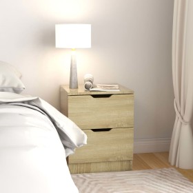 Sonoma oak engineered wood bedside table 40x40x50 cm by vidaXL, Nightstands - Ref: Foro24-326729, Price: 68,58 €, Discount: %