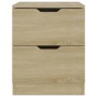 Sonoma oak engineered wood bedside table 40x40x50 cm by vidaXL, Nightstands - Ref: Foro24-326729, Price: 68,58 €, Discount: %