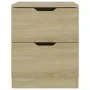 Sonoma oak engineered wood bedside table 40x40x50 cm by vidaXL, Nightstands - Ref: Foro24-326729, Price: 67,32 €, Discount: %