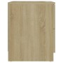 Sonoma oak engineered wood bedside table 40x40x50 cm by vidaXL, Nightstands - Ref: Foro24-326729, Price: 68,58 €, Discount: %
