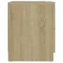 Sonoma oak engineered wood bedside table 40x40x50 cm by vidaXL, Nightstands - Ref: Foro24-326729, Price: 67,32 €, Discount: %