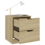 Sonoma oak engineered wood bedside table 40x40x50 cm by vidaXL, Nightstands - Ref: Foro24-326729, Price: 68,58 €, Discount: %