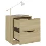 Sonoma oak engineered wood bedside table 40x40x50 cm by vidaXL, Nightstands - Ref: Foro24-326729, Price: 67,32 €, Discount: %