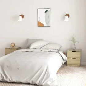 Nachttische, 2 Stück, Holzwerkstoff, Sonoma-Eiche, 40 x 40 x 50 cm von vidaXL, Nachttische - Ref: Foro24-326730, Preis: 113,8...