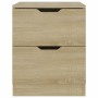 Mesitas noche 2 uds madera ingeniería roble Sonoma 40x40x50 cm de vidaXL, Mesitas de noche - Ref: Foro24-326730, Precio: 115,...