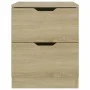 Mesitas noche 2 uds madera ingeniería roble Sonoma 40x40x50 cm de vidaXL, Mesitas de noche - Ref: Foro24-326730, Precio: 113,...