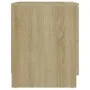 Mesitas noche 2 uds madera ingeniería roble Sonoma 40x40x50 cm de vidaXL, Mesitas de noche - Ref: Foro24-326730, Precio: 113,...