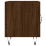 Mesita de noche madera de ingeniería marrón roble 40x40x50 cm