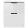 Nightstands 2 pcs glossy white engineered wood 40x40x50 cm by vidaXL, Nightstands - Ref: Foro24-326736, Price: 107,80 €, Disc...