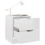 Nightstands 2 pcs glossy white engineered wood 40x40x50 cm by vidaXL, Nightstands - Ref: Foro24-326736, Price: 107,80 €, Disc...