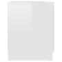 Nightstands 2 pcs glossy white engineered wood 40x40x50 cm by vidaXL, Nightstands - Ref: Foro24-326736, Price: 107,80 €, Disc...