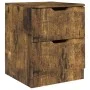 Bedside tables 2 units smoked oak engineered wood 40x40x50 cm by vidaXL, Nightstands - Ref: Foro24-326740, Price: 82,06 €, Di...