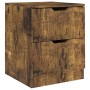 Nachttische 2 Stk. Holzwerkstoff Räuchereiche 40x40x50 cm von vidaXL, Nachttische - Ref: Foro24-326740, Preis: 83,07 €, Rabat...