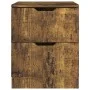 Bedside tables 2 units smoked oak engineered wood 40x40x50 cm by vidaXL, Nightstands - Ref: Foro24-326740, Price: 82,06 €, Di...