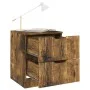 Bedside tables 2 units smoked oak engineered wood 40x40x50 cm by vidaXL, Nightstands - Ref: Foro24-326740, Price: 82,06 €, Di...