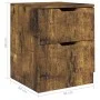 Bedside tables 2 units smoked oak engineered wood 40x40x50 cm by vidaXL, Nightstands - Ref: Foro24-326740, Price: 82,06 €, Di...