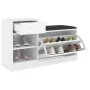 White plywood shoe bench 94.5x31x57 cm by vidaXL, Shoe racks and shoe organizers - Ref: Foro24-326741, Price: 107,00 €, Disco...