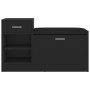 Engineered wood black shoe bench 94.5x31x57 cm by vidaXL, Shoe racks and shoe organizers - Ref: Foro24-326742, Price: 101,72 ...