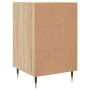Mesita de noche madera de ingeniería roble Sonoma 40x40x66 cm