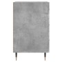Mesita de noche madera de ingeniería gris hormigón 40x40x66 cm