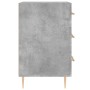 Mesita de noche madera de ingeniería gris hormigón 40x40x66 cm
