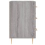 Mesita de noche madera de ingeniería gris Sonoma 40x40x66 cm