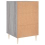 Mesita de noche madera de ingeniería gris Sonoma 40x40x66 cm