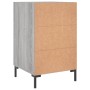 Mesita de noche madera de ingeniería gris Sonoma 40x40x66 cm