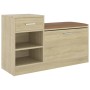 Schuhbank aus Holzwerkstoff Sonoma-Eiche 94,5x31x57 cm von vidaXL, Schuhregale und Schuhorganisatoren - Ref: Foro24-326744, P...