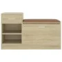 Schuhbank aus Holzwerkstoff Sonoma-Eiche 94,5x31x57 cm von vidaXL, Schuhregale und Schuhorganisatoren - Ref: Foro24-326744, P...