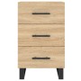 Mesita de noche madera de ingeniería roble Sonoma 40x40x66 cm
