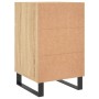 Mesita de noche madera de ingeniería roble Sonoma 40x40x66 cm