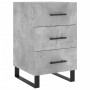 Mesita de noche madera de ingeniería gris hormigón 40x40x66 cm