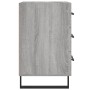 Mesita de noche madera de ingeniería gris Sonoma 40x40x66 cm