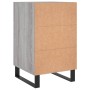 Mesita de noche madera de ingeniería gris Sonoma 40x40x66 cm