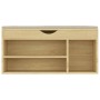 Banco zapatero con cojín madera ingeniería sonoma 104x30x49 cm de vidaXL, Zapateros y organizadores de calzado - Ref: Foro24-...
