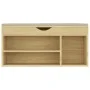 Shoe bench with Sonoma engineered wood cushion 104x30x49 cm by vidaXL, Shoe racks and shoe organizers - Ref: Foro24-326753, P...