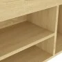 Shoe bench with Sonoma engineered wood cushion 104x30x49 cm by vidaXL, Shoe racks and shoe organizers - Ref: Foro24-326753, P...