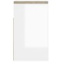 Shoe bench with cushion, engineered wood, glossy white. by vidaXL, Shoe racks and shoe organizers - Ref: Foro24-326756, Price...
