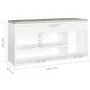 Shoe bench with cushion, engineered wood, glossy white. by vidaXL, Shoe racks and shoe organizers - Ref: Foro24-326756, Price...