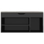 vi Shoe bench with glossy black engineered wood cushion by vidaXL, Shoe racks and shoe organizers - Ref: Foro24-326757, Price...